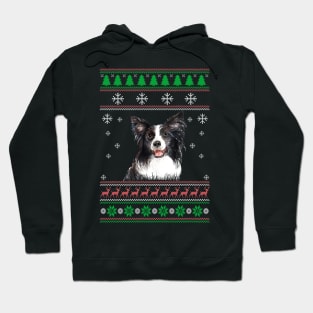 Cute Border Collie Dog Lover Ugly Christmas Sweater For Women And Men Funny Gifts Hoodie